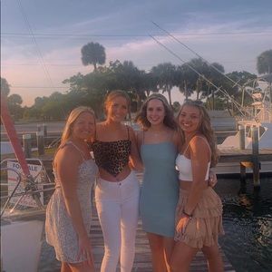 Target Summer Teal Tie Dress Size Small